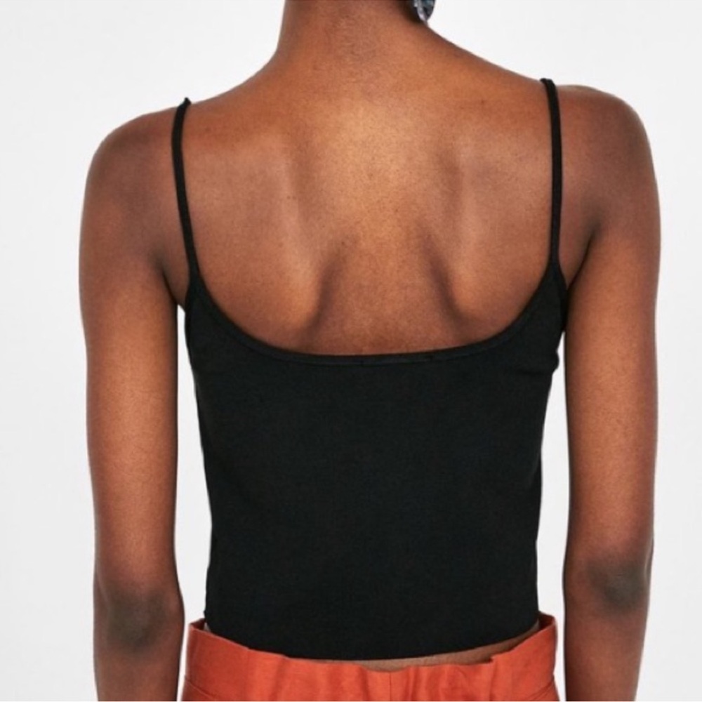 Black Twist-Front Camisole Top - Picture 2 of 7
